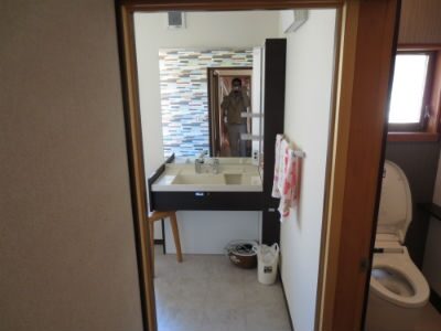 脱衣室改修工事／完成／富山県氷見市