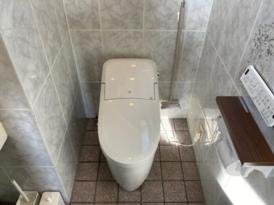 オート機能充実のトイレとクロス張替で清潔感溢れる空間へ／完成／ 富山県氷見市