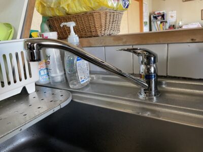 キッチン水栓取替工事／完成／富山県高岡市