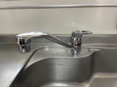 ワンタッチのレバータイプに取替て、吐水・止水がスムーズに！／完成／富山県氷見市