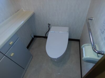 便器をタンクレスにして、広がりのあるトイレ空間に♪／完成