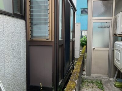 FIX窓から開閉可能なルーバー窓に交換。風通しの良い快適なサンルームに！／完成／富山県高岡市
