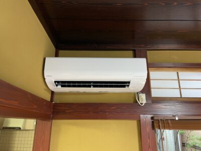 エアコン設置工事／完成／富山県氷見市