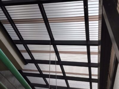 屋外使用に人気のポリカーボネート！サンルーム屋根の張替工事のご紹介／完成／富山県氷見市
