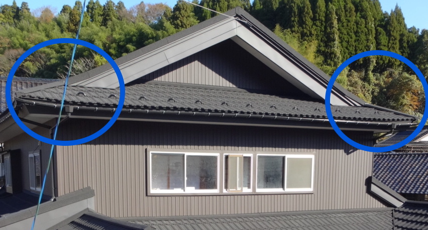 屋根葺き替え／外壁カバー工事／施工事例／施工後／屋根